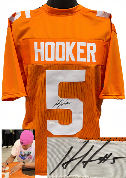 Hendon Hooker Signed Tennessee Orange Custom Stitched College Football Jersey #5 Xl  Jsa Signature Debut