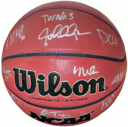 2021 22 Kentucky Wildcats Team Signed Wilson Ncaa Basketball 12 Sigs Beckett John Calipari/Washington/Tshiebwe/Toppin/Brooks