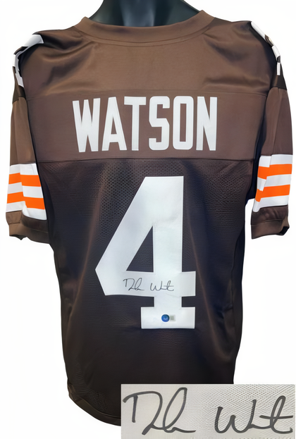 Deshaun Watson Signed Cleveland Brown Custom Stitched Pro Style Football Jersey Xl  Jsa #Bl32652