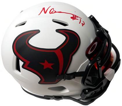 Nico Collins Signed Houston Texans Lunar Eclipse Nfl Mini Helmet  Jsa Witnessed #Wa814792 Visor