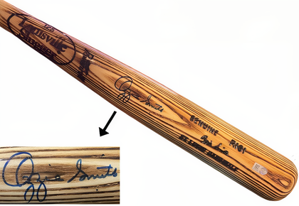 Ozzie Smith Signed St. Louis Cardinals Blonde Louisville Slugger 125 Player Model R161 Bat  Mlb Authenticated Hologram