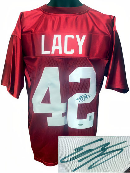Eddie Lacy Signed Alabama Crimson Custom Stitched College Football Jersey Xl  Tri Star Hologram