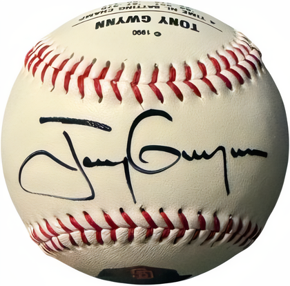 Tony Gwynn Signed Fotoball Usa Mlb Baseball  /1000  Fotoball Usa Coa (San Diego Padres/Hof) Version 3