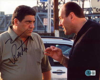 Vincent Pastore The Sopranos Authentic Signed 8x10 Horizontal Photo BAS 9