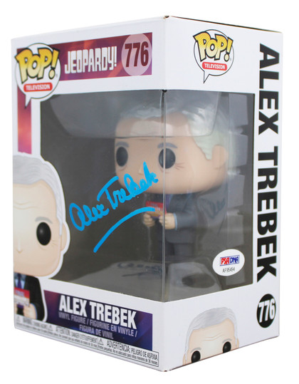 Alex Trebek Jeopardy! Signed #776 Funko Pop Vinyl Figure PSA/DNA #AF95494