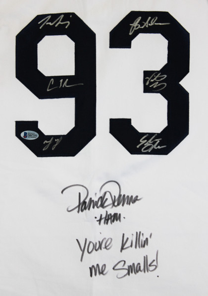 The Sandlot Cast (7) Renna, Guiry, Leopardi, York +3 Signed Jersey BAS Witnessed