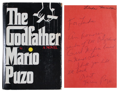Mario Puzo The Godfather Signed 1st Edition Hard Cover Book w/ Dust Jacket BAS