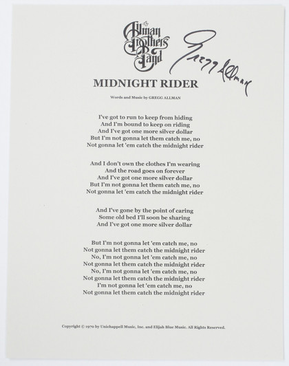 Midnight Rider (EE60509)