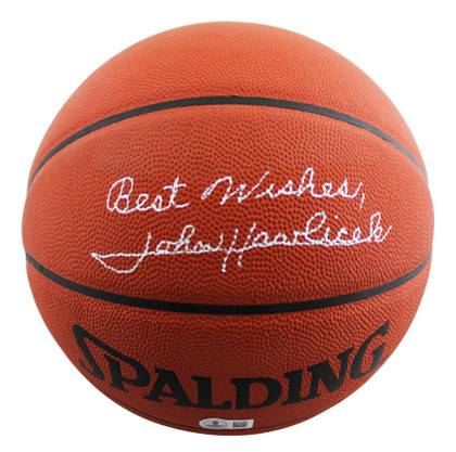 Celtics John Havlicek Signed Spalding Official NBA Game Basketball BAS #BT57796
