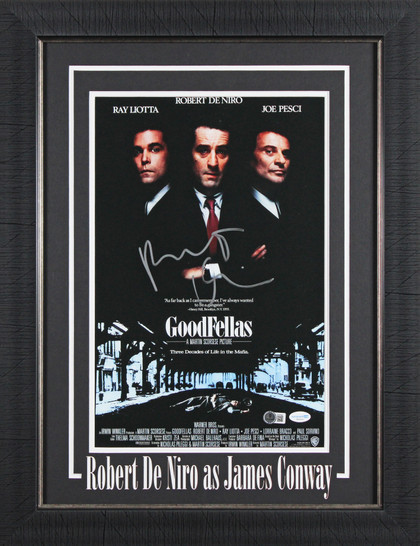 Robert DeNiro Goodfellas Authentic Signed Framed 11x17 MMP Photo BAS #BT67942