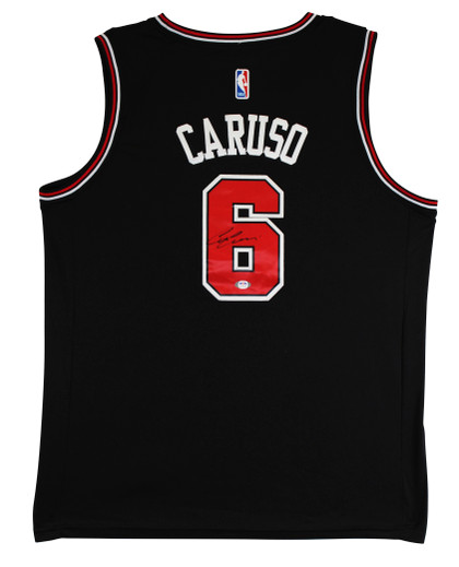 Bulls Alex Caruso Authentic Signed Black Nike Swingman Jersey PSA/DNA #AL51244