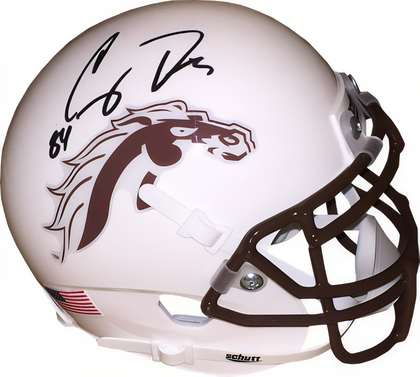 Corey Davis Signed Western Michigan Broncos Schutt White Authentic Mini Helmet #84  Jsa Hologram