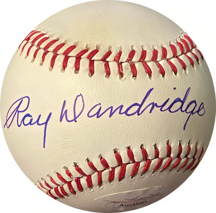 Ray Dandridge Signed Ronl Rawlings Official National League Baseball Tone Spots  Jsa Auction Authentication (Millers/Cubans)