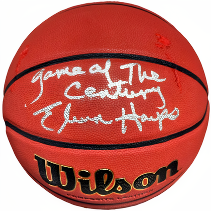 Elvin Hayes Signed Wilson Ncaa Indoor/Outdoor Basketball Game Of The Century Imperfect  Schwartz Sports Holo Version 1