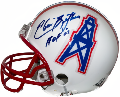 Elvin Bethea Signed Houston Oilers Riddell Tb Mini Helmet Hof 03  Coa