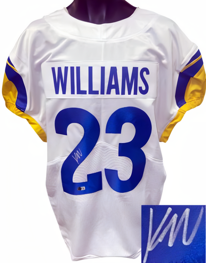 Kyren Williams Signed Los Angeles Custom Stitched Pro Style Football Jersey  Beckett #Bm29876