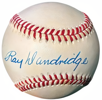 Ray Dandridge Signed Roal Rawlings Official American League Baseball Very Minor Tone  Coa (Millers/Cubans)