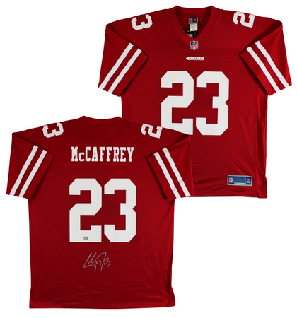 49ers Christian McCaffrey Signed Red Fanatics NFL Proline Jersey Fanatics