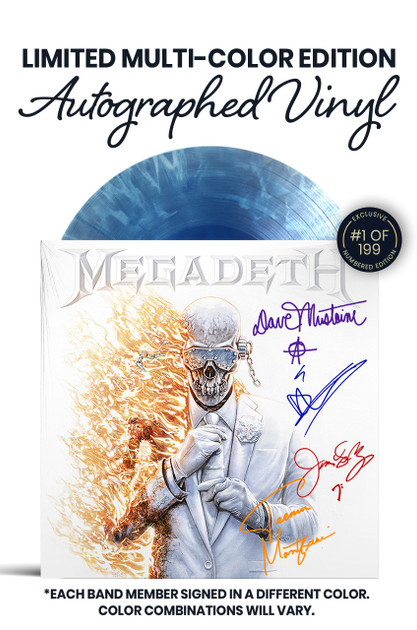 MEGADETH サイン入りドラムヘッド 写真付き MEGADETH サイン入りドラムヘッド 写真付き Home page - Megadeth