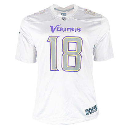 Justin Jefferson Signed Minnesota Nike Authentic Grey Football Jersey (Medium)