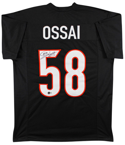 Joseph Ossai Authentic Signed Black Pro Style Jersey Autographed BAS Witnessed 2