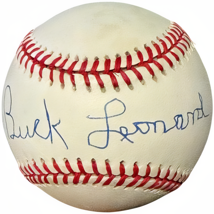 Buck Leonard Signed Official Roal Rawlings American League Baseball Toned  Coa (Homestead Grays/Negro League)