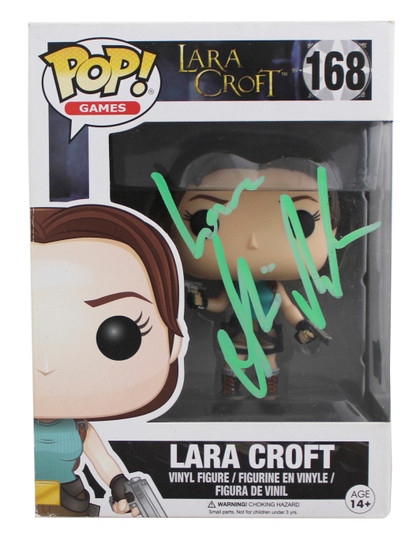 Alicia Vikander Tomb Raider Signed Lara Croft #168 Funko Pop Figure BAS #BU08671