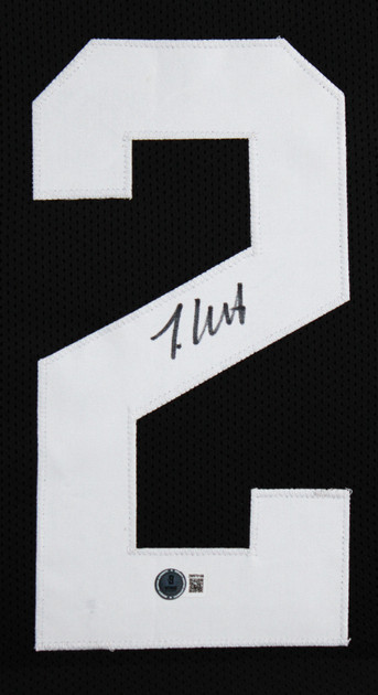 Travis Hunter Authentic Signed Black Pro Style Framed Jersey BAS Witnessed