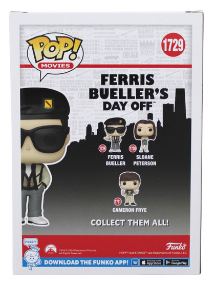 Matthew Broderick Signed Ferris Bueller #1729 Funko Pop Figure BAS #BR24542