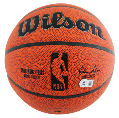 Jazz John Stockton & Karl Malone Signed Wilson Basketball w/ Case BAS Witnessed