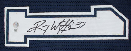 Roy Williams Authentic Signed Navy Blue Pro Style Jersey Autographed BAS Witness