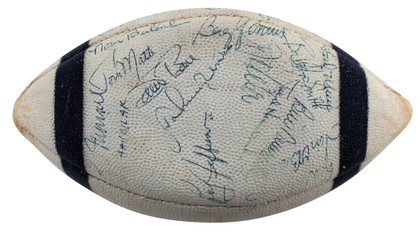 1970 Colts (32) Johnny Unitas, Bubba Smith Signed Nfl Football BAS #AA03813