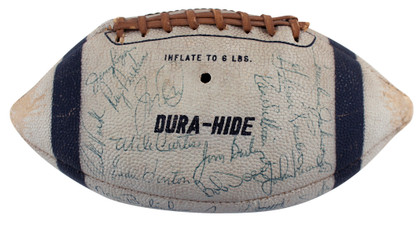 1970 Colts (32) Johnny Unitas, Bubba Smith Signed Nfl Football BAS #AA03813