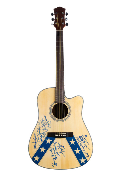 Dukes of Hazzard Signed Acoustic Guitar