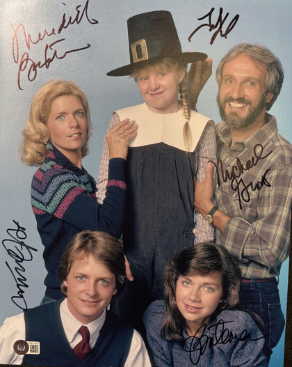 Family Ties Cast Signed Photo