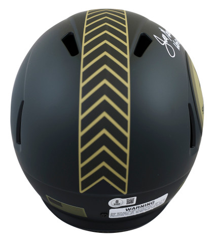 Steelers Joe Greene "HOF 87" Signed STS IV Full Size Speed Rep Helmet BAS Wit