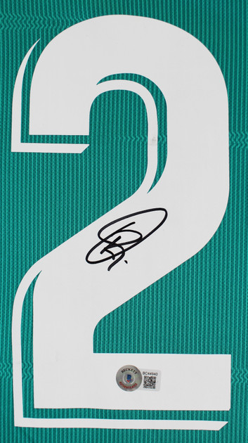 Real Madrid Vincius Viní Jr. Authentic Signed Teal Adidas Jersey Autographed BAS