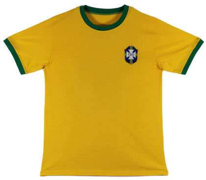 Pele Authentic Signed Brazil Jersey Autographed in Silver BAS