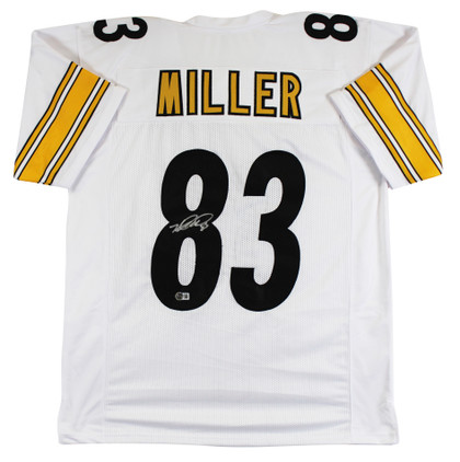 Heath Miller Authentic Signed White Pro Style Jersey Autographed BAS Witnessed