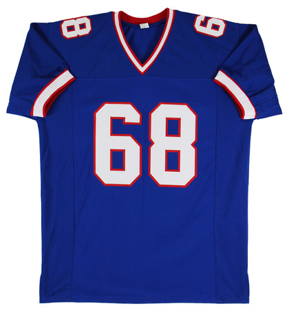 Joe DeLamielleure "HOF 03" Authentic Signed Blue Pro Style Jersey BAS Witnessed