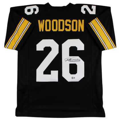 Rod Woodson Authentic Signed Black Pro Style Jersey Autographed BAS Witnessed