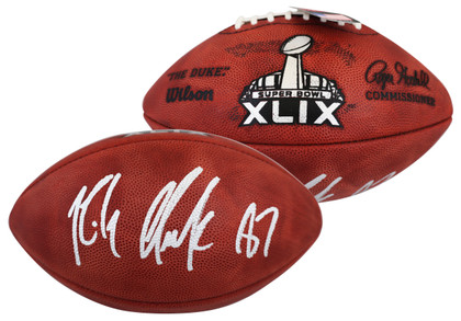 Patriots Rob Gronkowski Signed SB XLIX Logo "Duke" Football BAS Wit #4W113355