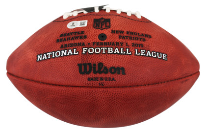 Patriots Rob Gronkowski Signed SB XLIX Logo "Duke" Football BAS Wit #4W113355