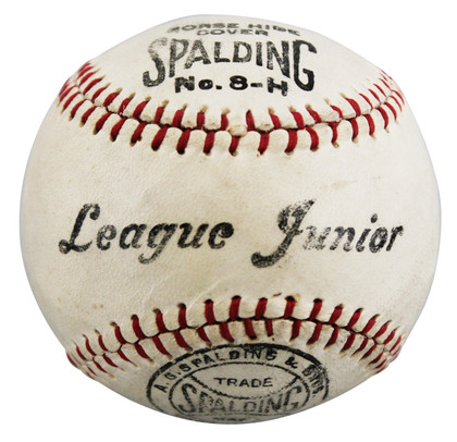 Yankees Babe Ruth Signed 1920's Spalding League Junior Baseball PSA/DNA #AD02216