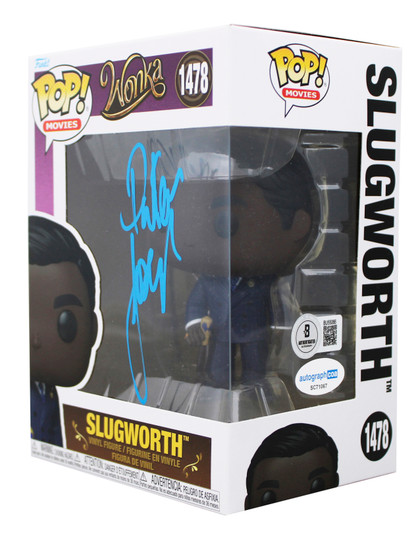 Paterson Joseph Wonka Signed Slugworth #1478 Funko Pop Vinyl Figure BAS #BU55066