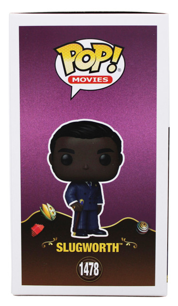 Paterson Joseph Wonka Signed Slugworth #1478 Funko Pop Vinyl Figure BAS #BU55066