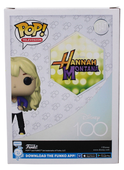 Miley Cyrus Signed Hannah Montana #1347 Funko Pop Vinyl Figure BAS #BR42617