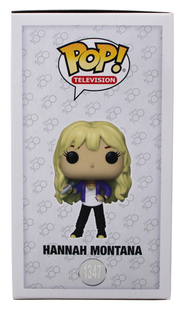Miley Cyrus Signed Hannah Montana #1347 Funko Pop Vinyl Figure BAS #BR42617