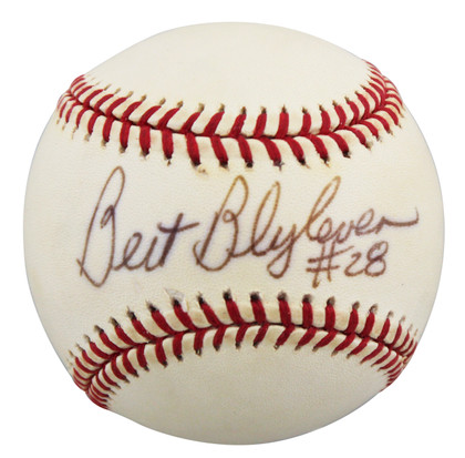 Twins Bert Blyleven Authentic Signed OML Baseball Autographed BAS #BU64218