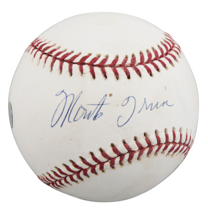 Giants Monte Irvin Authentic Signed OML Baseball Autographed BAS #BU64220